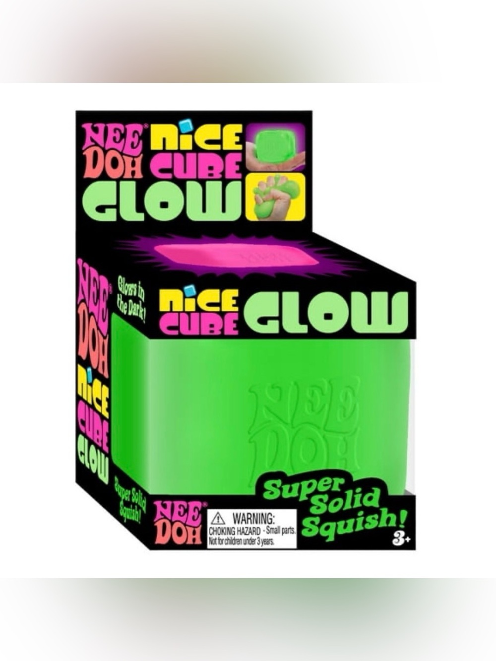 Nice Cube Glow Super Solid Squish - Green